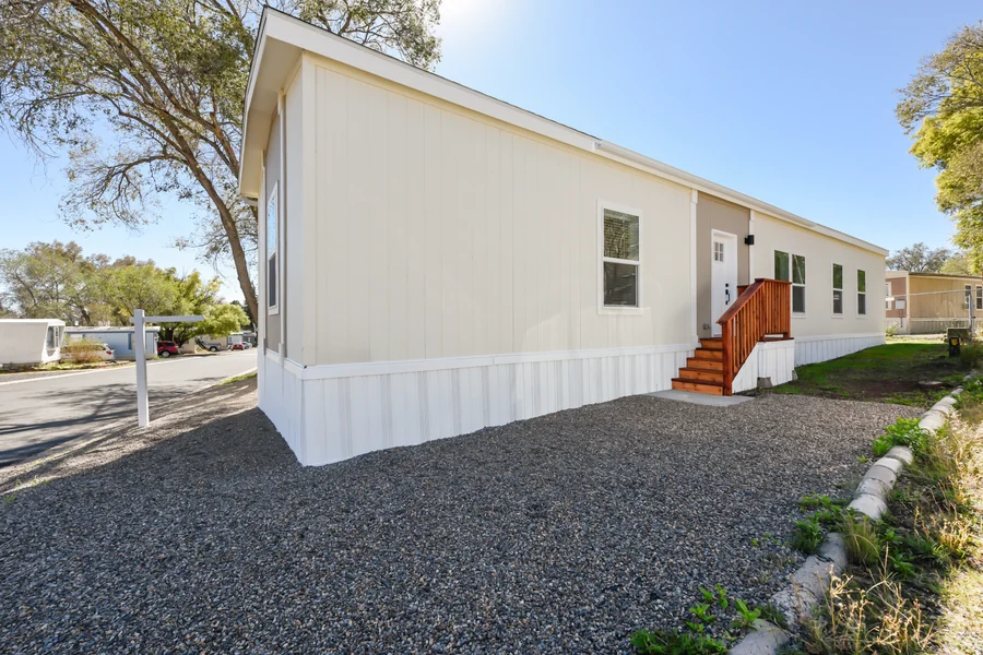 Exterior and entry of the new home at Colony lot 54