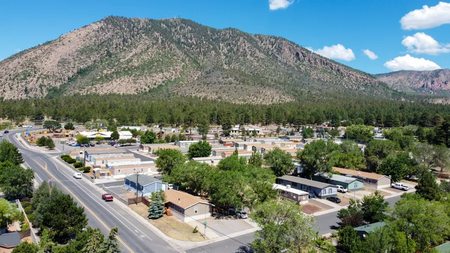 Summer aerial of Jo Don with Mt. Elden